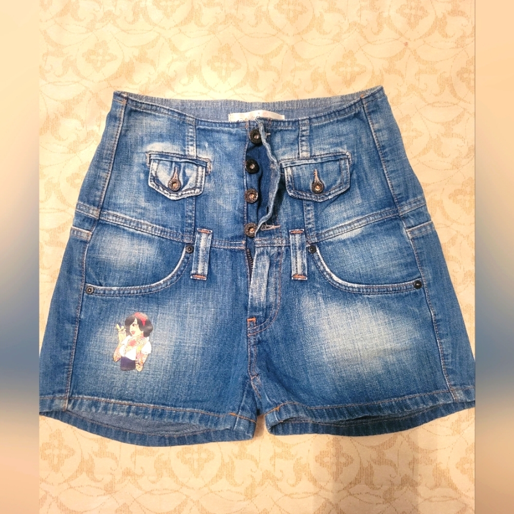 Pepe jeans high waist corset shorts size S